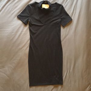 Forever 21 Brand midi dress with choker collar